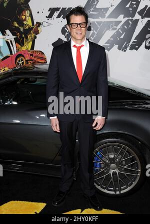 Johnny Knoxville bei der Weltpremiere „Last Stand“ im Grauman's Chinese Theatre in Los Angeles, USA. Stockfoto