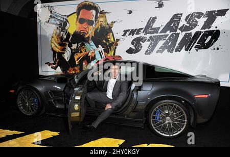 Eduardo Noriega bei der Weltpremiere „Last Stand“ im Grauman's Chinese Theatre in Los Angeles, USA. Stockfoto