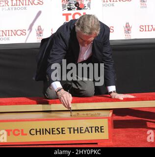 Robert De Niro während seiner Hand and Footprint Zeremonie im TCL Chinese Theatre (ehemals Grauman's Chinese Theatre) in Los Angeles, USA. Stockfoto