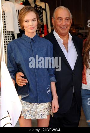 Kate Bosworth und Sir Philip Green Topshop Topman - Store Opening-Veranstaltung im Topshop Store The Grove Stockfoto