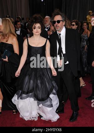 Helena Bonham Carter und Tim Burton nehmen an den Annual Academy Awards 85. im Dolby Theater, Hollywood, CA, Teil. Stockfoto