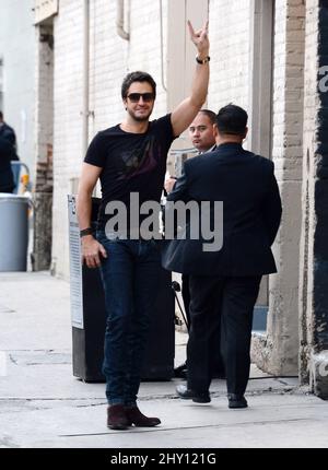 Luke Bryan sah die Ankunft bei der Jimmy Kimmel Live Show in Hollywood, Kalifornien. Stockfoto