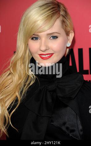 Abigail Breslin bei der Premiere von „The Call“ im ArcLight Theater in Hollywood, Kalifornien. Stockfoto