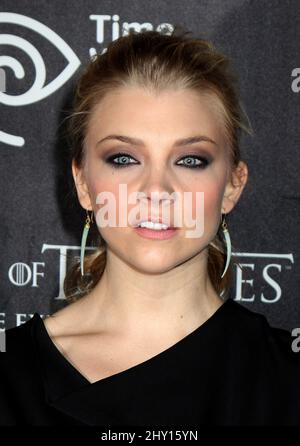 Natalie Dormer nimmt an der Eröffnung der Ausstellung „Game of Thrones“ Teil, die am Mittwoch, den 27. März 2013, von HBO und Time Warner Cable in New York veranstaltet wird. Stockfoto