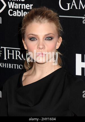 Natalie Dormer nimmt an der Eröffnung der Ausstellung „Game of Thrones“ Teil, die am Mittwoch, den 27. März 2013, von HBO und Time Warner Cable in New York veranstaltet wird. Stockfoto
