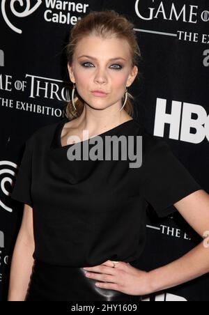 Natalie Dormer nimmt an der Eröffnung der Ausstellung „Game of Thrones“ Teil, die am Mittwoch, den 27. März 2013, von HBO und Time Warner Cable in New York veranstaltet wird. Stockfoto