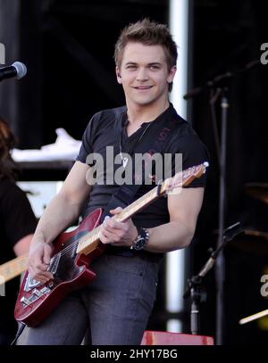 Hunter Hayes spielt live am 2. Tag der ACM Experience in Las Vegas, Nevada. Stockfoto