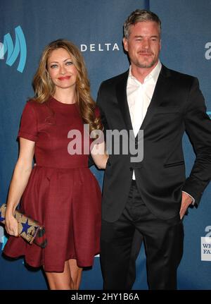Rebecca Gayheart und Eric Dane erhalten die jährlichen GLAAD Media Awards 24. im JW Marriott Los Angeles in L.A. LIVE. Stockfoto
