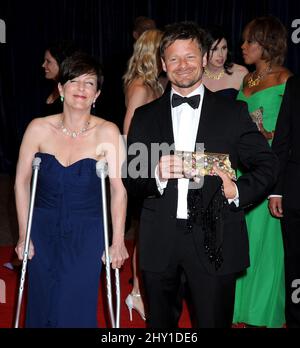 Steve Zahn und Robyn Peterman nahmen am Dinner der Korrespondenten-Vereinigung des Weißen Hauses in Washington DC Teil. Stockfoto