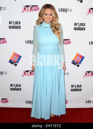 Aubrey O'Day bei einer Fotoannahme zum Finale der Saison 5 des „RuPaul's Drag Race“ in Hollywood, Kalifornien. Stockfoto