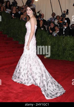 Bee Shaffer bei der MET Gala 2013: 'PUNK: Chaos to Couture' im Metropolitan Museum of Art in New York, USA. Stockfoto