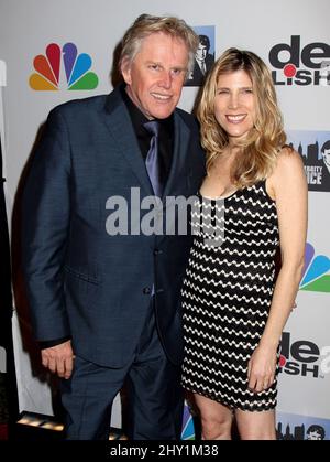 Gary Busey und seine Frau Steffanie Sampson nahmen am All Star Celebrity Apprentice Finale Teil, das im Cipriani's in New York, USA, stattfand. Stockfoto