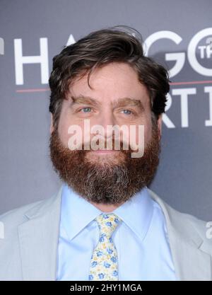 Zach Galifianakis bei der Premiere von „The Hangover Part 3“ im Village Theater in Los Angeles, USA. Stockfoto