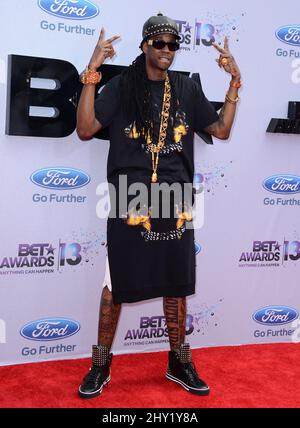 2 Chainz nimmt an den BET Awards 2013 im Nokia Plaza, Los Angeles, Teil Stockfoto