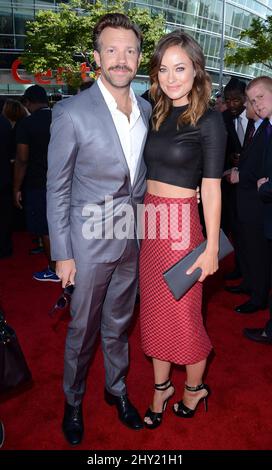 Olivia Wilde, Jason Sudeikis nehmen an den ESPY Awards 2013 im Nokia Theater L.A. Teil Live Stockfoto