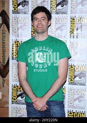 Bill Hader nimmt an der „Cloudy with a Chance of Meatballs 2“ auf der Comic-Con 2013 im San Diego Convention Center Teil Stockfoto