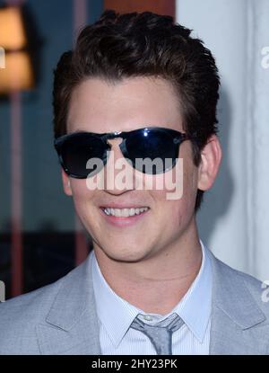 Miles Teller nimmt an der La Special Screening-Show „The Spectacular Now“ im Vista Theatre, Los Angeles, Teil Stockfoto