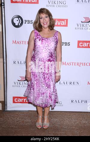 Phyllis Logan nimmt am Photo-Call „Downton Abbey“ im Beverly Hilton Hotel Teil Stockfoto