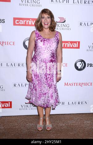 Phyllis Logan nimmt am Photo-Call „Downton Abbey“ im Beverly Hilton Hotel Teil Stockfoto