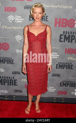 Gretchen Mol bei der Premiere der vierten Staffel von Boardwalk Empire im Ziegfeld Theatre in New York. Stockfoto