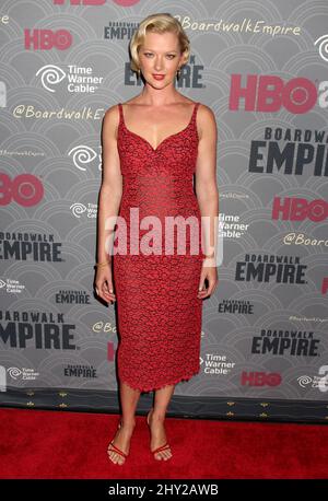 Gretchen Mol bei der Premiere der vierten Staffel von Boardwalk Empire im Ziegfeld Theatre in New York. Stockfoto