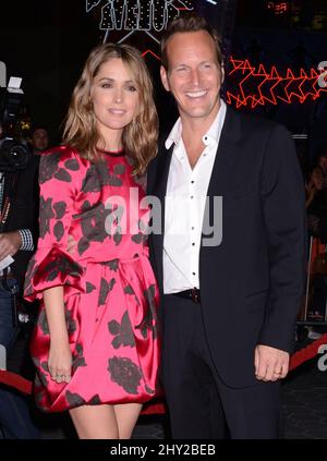 Rose Byrne und Patrick Wilson nehmen an der Weltpremiere von „heimtückisch: Kapitel 2“ in Universal City, Kalifornien, Teil. Stockfoto