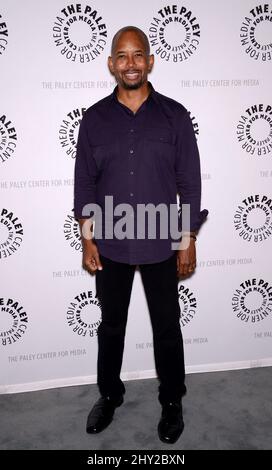 Michael Boatman nimmt an „Fall Flashback“ Teil Reflections: China Beach 25 Jahre später im Paley Center for Media in Los Angeles, USA. Stockfoto