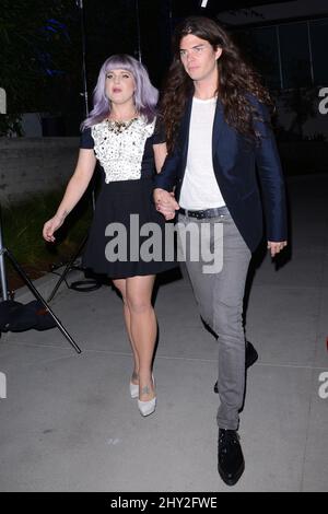 Kelly Osbourne, Matthew Mosshart bei der British Airways New A380 Double-Decker Plane Launch Party im Sunset Plaza Private Residence, Los Angeles. Stockfoto