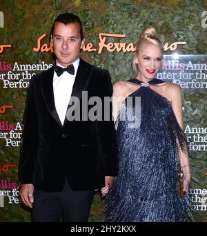 Gavin Rossdale und Gwen Stefani kommen im Wallis Annenberg Center für die Eröffnungsgala der Performing Arts an, die von Salvatore Ferragamo im Wallis Annenberg Center in Beverly Hills, Los Angeles, präsentiert wird. Stockfoto