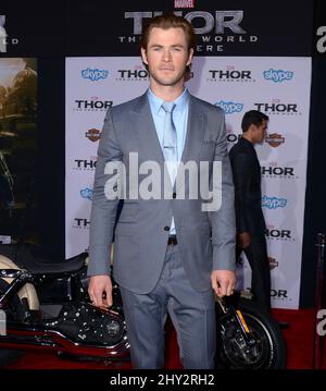 Chris Hemsworth bei der Premiere von 'Thor: The Dark World' in Los Angeles Stockfoto