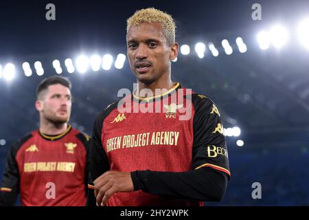 Rom, Italien. 14. März 2022. Nani vom FC Venezia am Ende der Serie Ein Spiel zwischen Lazio und FC Venezia im Stadio Olimpico, Rom, Italien am 14. März 2022. Kredit: Giuseppe Maffia/Alamy Live Nachrichten Stockfoto