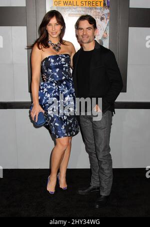 Ingrid Vandebosch und Jeff Gordon bei der Premiere von „The Wolf of Wall Street“ in New York. Stockfoto