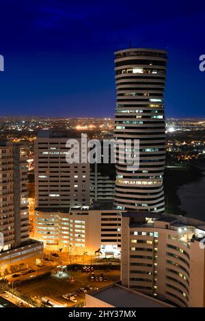 „The Point“ (El Tornillo) in Puerto Santa Ana, Guayaquil. Blick vom Santa Ana Hill. Guayaquil, Ecuador Stockfoto