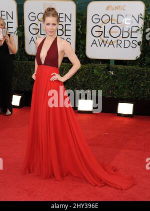 Amy Adams nimmt an den jährlichen Golden Globe Awards 71. Teil, die am 12. Januar 2014 im Beverly Hilton Hotel stattfinden. Stockfoto