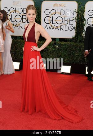 Amy Adams nimmt an den jährlichen Golden Globe Awards 71. Teil, die am 12. Januar 2014 im Beverly Hilton Hotel stattfinden. Stockfoto