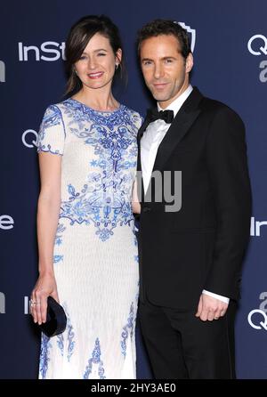 Emily Mortimer & Alessandro Nivola bei der InStyle/Warner Bros Golden Globes After Party 2014 im Beverly Hilton Hotel. Stockfoto