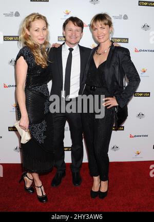 Radha Mitchell und Damon Herriman nehmen an der G'Day USA Los Angeles Black Tie Gala 2014 Teil Stockfoto