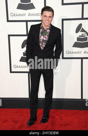 Jesse McCartney nimmt an den jährlichen GRAMMY Awards 56. im Staple Center in Los Angeles, USA, Teil Stockfoto