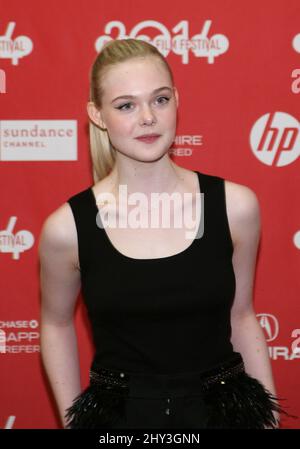 Elle Fanning bei der Premiere der Jungen beim Sundance Film Festival 2014 im Eccles Theater Stockfoto