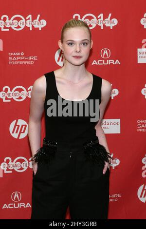 Elle Fanning bei der Premiere der Jungen beim Sundance Film Festival 2014 im Eccles Theater Stockfoto