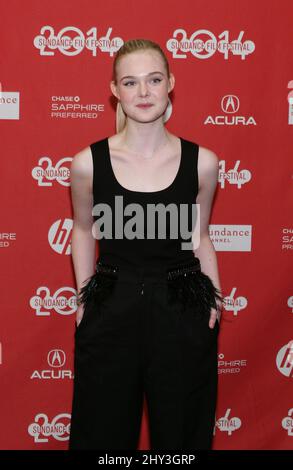 Elle Fanning bei der Premiere der Jungen beim Sundance Film Festival 2014 im Eccles Theater Stockfoto