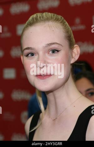 Elle Fanning bei der Premiere der Jungen beim Sundance Film Festival 2014 im Eccles Theater Stockfoto