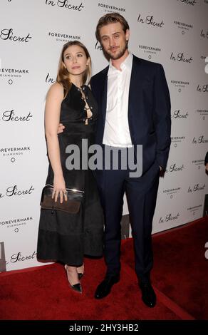 Elizabeth Olsen und Boyd Holbrook bei der Veranstaltung Forevermark Diamonds präsentiert die Los Angeles Premiere von Roadside Attractions und LD Entertainment's „in Secret“, die im ArcLight Cinemas Hollywood stattfinden. Stockfoto