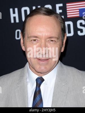 Kevin Spacey, der am 13. Februar 2014 an der Sondervorführung von House of Cards in der Saison 2 in der Director's Guild of America in Los Angeles, CA, USA, teilnahm. Stockfoto