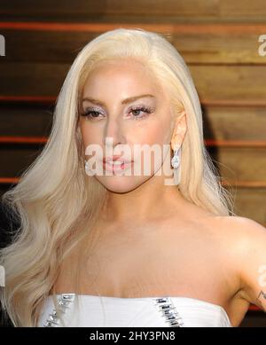 Lady Gaga kommt am 2. März zur Vanity Fair Oscar Party 2014 in West Hollywood, Los Angeles, CA, USA, 2014. Stockfoto
