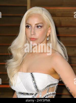 Lady Gaga kommt am 2. März zur Vanity Fair Oscar Party 2014 in West Hollywood, Los Angeles, CA, USA, 2014. Stockfoto