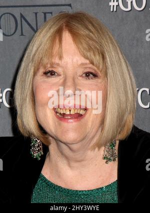 Diana Rigg bei der Premiere von Game of Thrones in New York in der vierten Staffel. Stockfoto