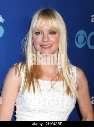 Anna Faris nimmt am 14. Mai 2014 an der Vorpräsentation des CBS Network in New York Teil. Stockfoto