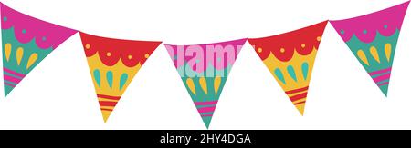 mexikanisches Girlande-Design Stock Vektor