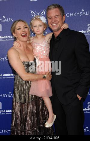 Rebecca Gayheart, Billie Dane und Eric Dane kommen zum jährlichen Chrysalis Butterfly Ball 13. in Brentwood County Estates, Los Angeles. Stockfoto